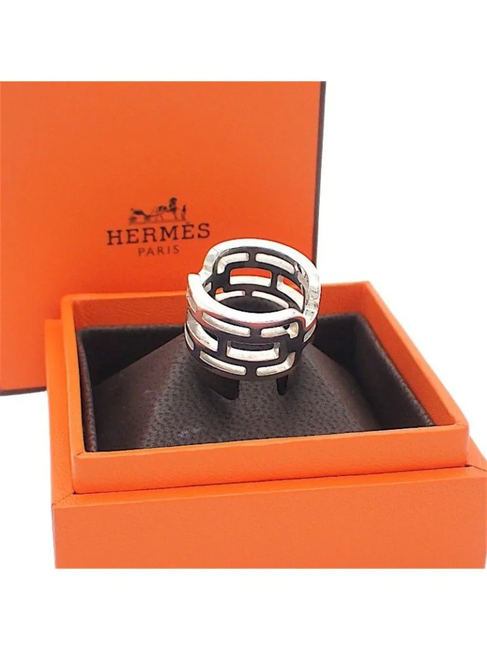 Hermes Alkan PM Ring Included 925 Sterling Silver